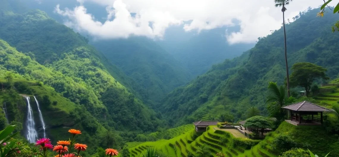 beautiful scenery in munduk village