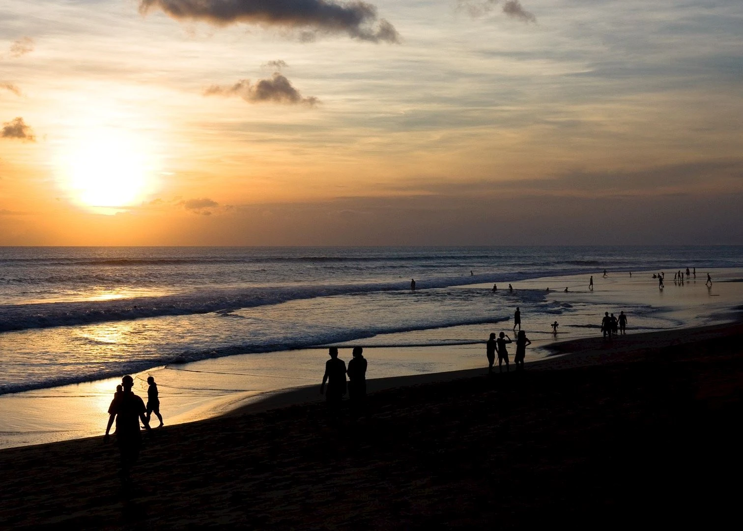 seminyak beach sunset