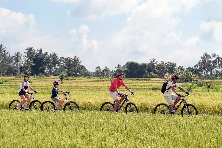 rice field cycling track